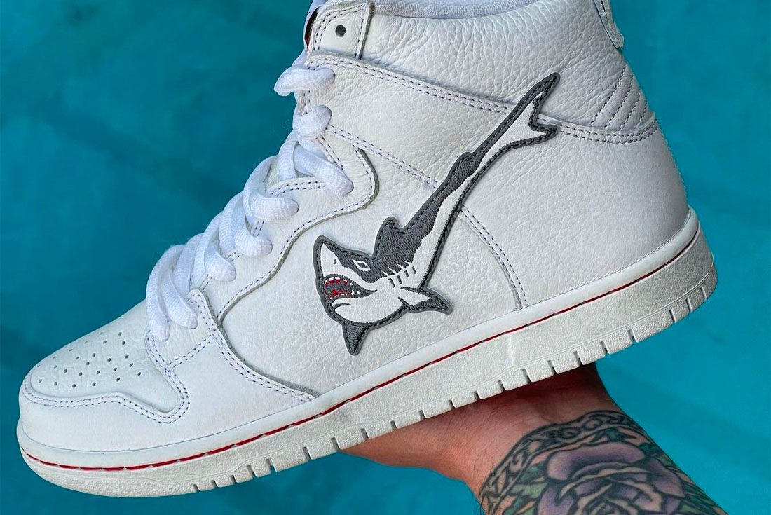 Oski x Nike SB Dunk High Great White Shark